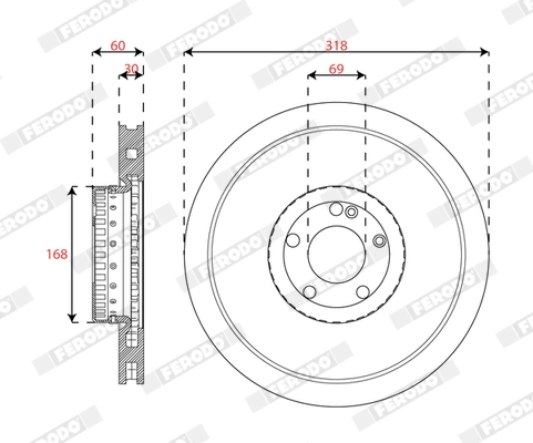 Brake Disc (DDF2838VC-1)