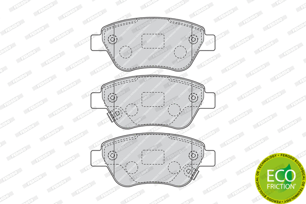 Brake Pad Set, disc brake (FDB4486)