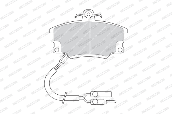 Brake Pad Set, disc brake (FDB350)