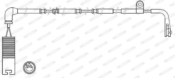 Warning Contact, brake pad wear (FWI315)