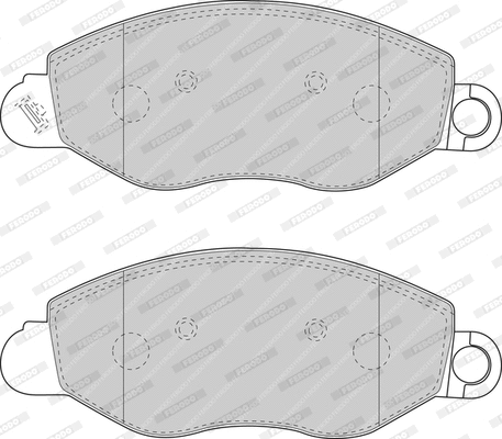 Brake Pad Set, disc brake (FDB1461)
