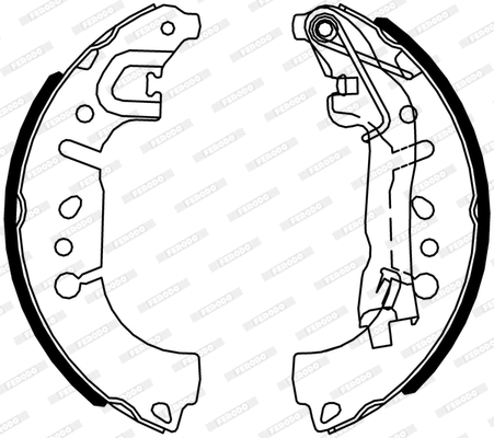 Brake Shoe Set (FSB4317)