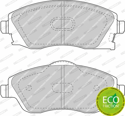 Brake Pad Set, disc brake (FDB1424)