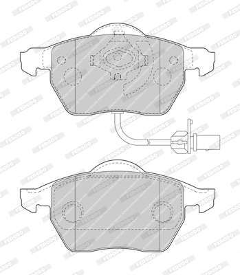 Brake Pad Set, disc brake (FDB1717-OES)