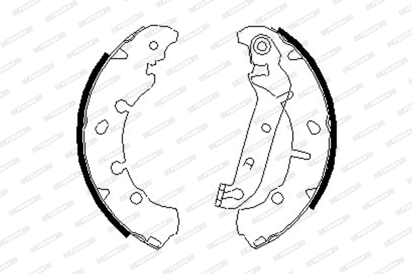 Brake Shoe Set (FSB635)
