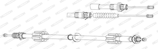 Cable Pull, parking brake (FHB432934)