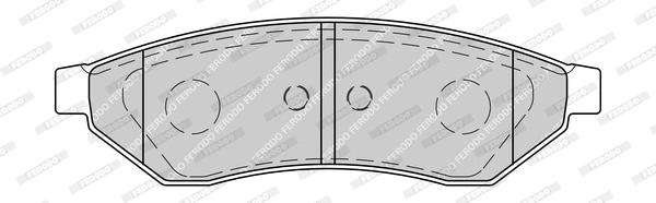 Brake Pad Set, disc brake (FDB1986-D)