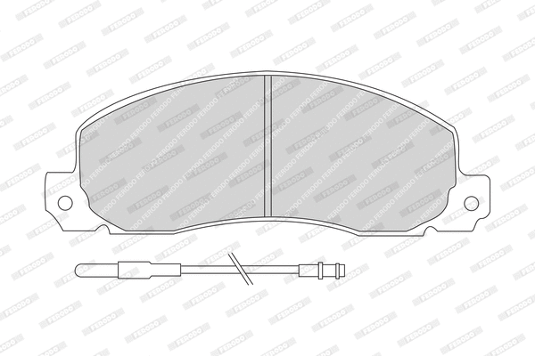 Brake Pad Set, disc brake (FDB414)