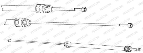 Cable Pull, parking brake (FHB432929)