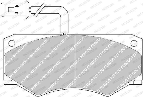 Brake Pad Set, disc brake (FVR709)