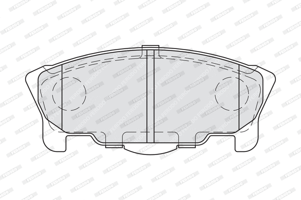 Brake Pad Set, disc brake (FDB1987)