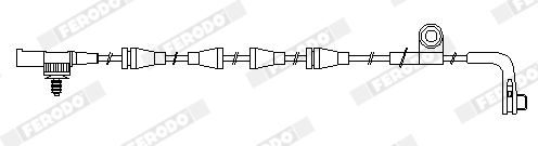 Warning Contact, brake pad wear