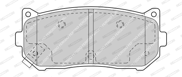 Brake Pad Set, disc brake (FDB1569-D)