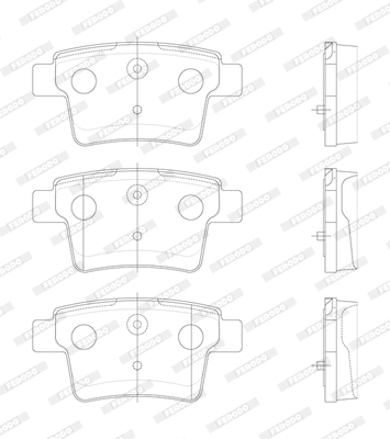 Brake Pad Set, disc brake (FDB1885)