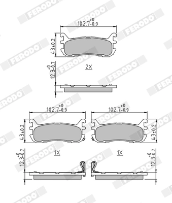 Brake Pad Set, disc brake