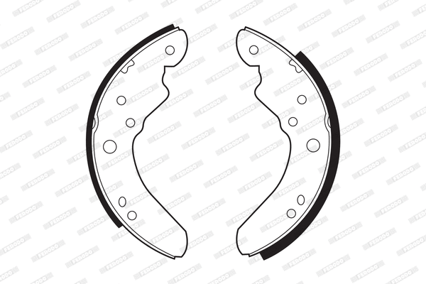 Brake Shoe Set (FSB387)