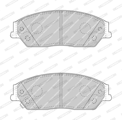 Brake Pad Set, disc brake (FDB4443-D)