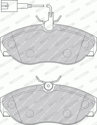 Brake Pad Set, disc brake (FVR1396)