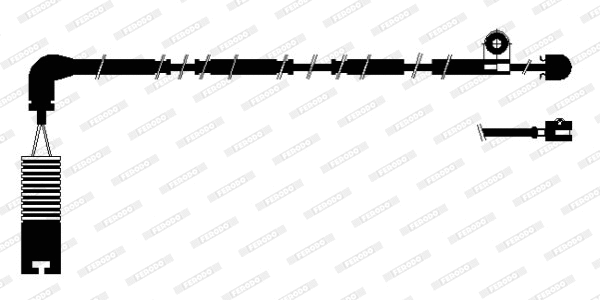 Warning Contact, brake pad wear (FWI280)