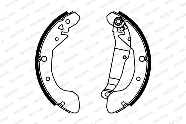 Brake Shoe Set (FSB695)