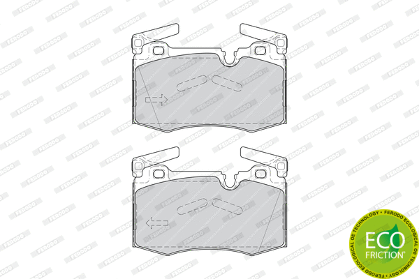 Brake Pad Set, disc brake (FDB4358)