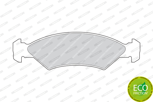 Brake Pad Set, disc brake (FDB365)