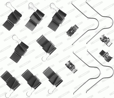 Accessory Kit, disc brake pad (FBA480)