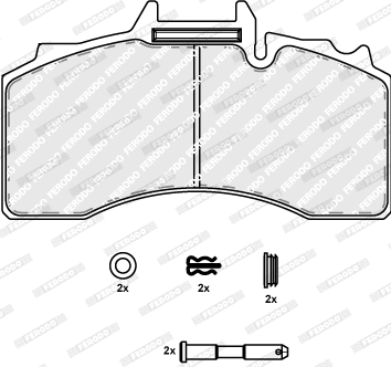 Brake Pad Set, disc brake (FCV4281B)