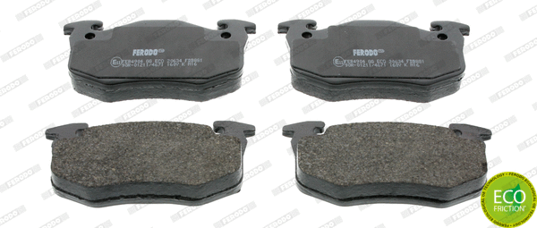 Brake Pad Set, disc brake (FDB881)