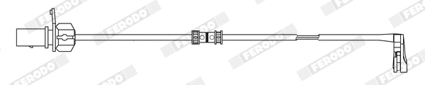 Warning Contact, brake pad wear (FWI469)