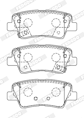Brake Pad Set, disc brake (FDB5041)