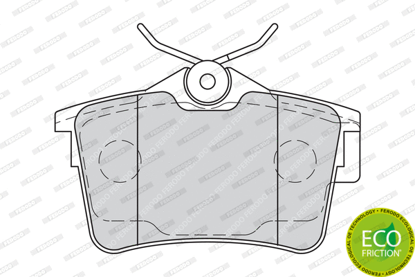 Brake Pad Set, disc brake (FDB4250)