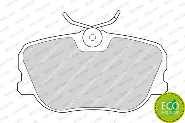 Brake Pad Set, disc brake (FDB622)