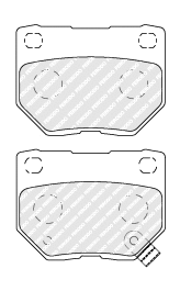 Brake Pad Set, disc brake (FDB1372)