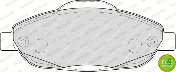 Brake Pad Set, disc brake (FDB4003)