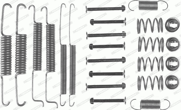Accessory Kit, brake shoes (FBA16)