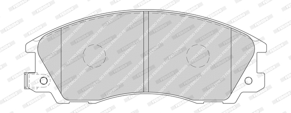 Brake Pad Set, disc brake (FDB1670-OES)