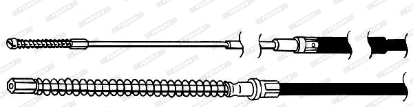Cable Pull, parking brake (FHB431196)