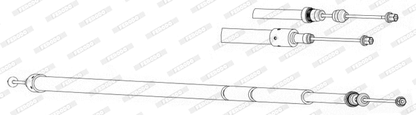 Cable Pull, parking brake (FHB432874)