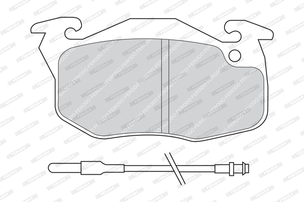 Brake Pad Set, disc brake (FDB730)