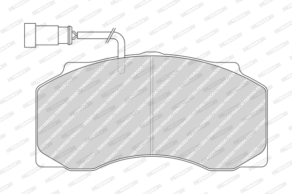 Brake Pad Set, disc brake (FCV1042)