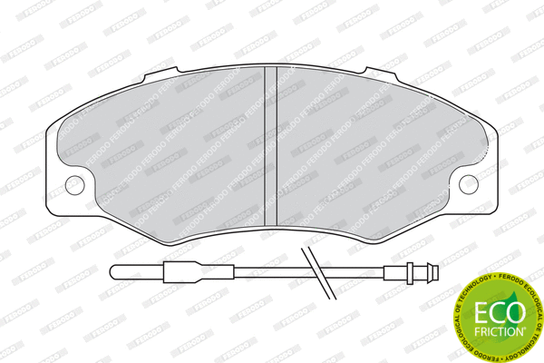 Brake Pad Set, disc brake (FDB534)