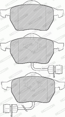 Brake Pad Set, disc brake (FDB1297)