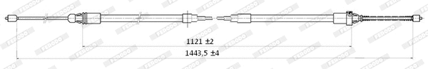 Cable Pull, parking brake (FHB432833)