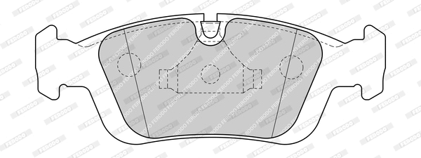 Brake Pad Set, disc brake (FDB1300-D)