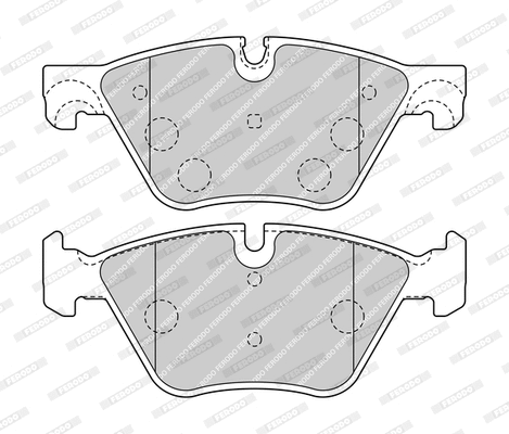 Brake Pad Set, disc brake (FDB4380-D)