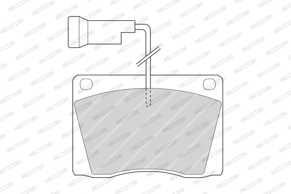 Brake Pad Set, disc brake (FDB814)