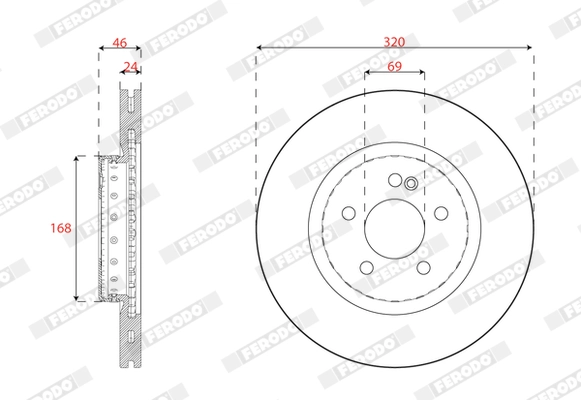 Brake Disc (DDF2835VC-1)