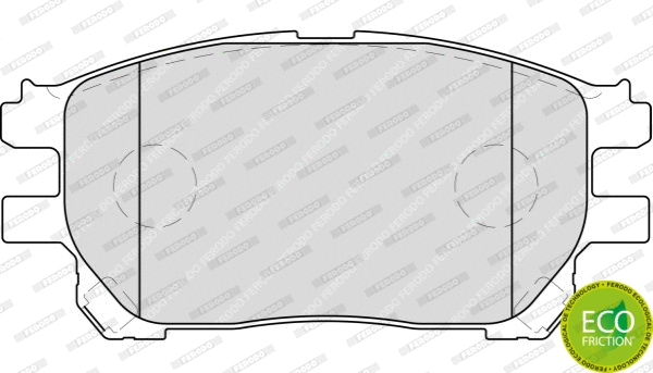 Brake Pad Set, disc brake (FDB1868)