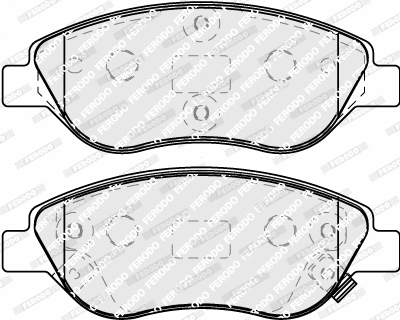 Brake Pad Set, disc brake (FDB5138)